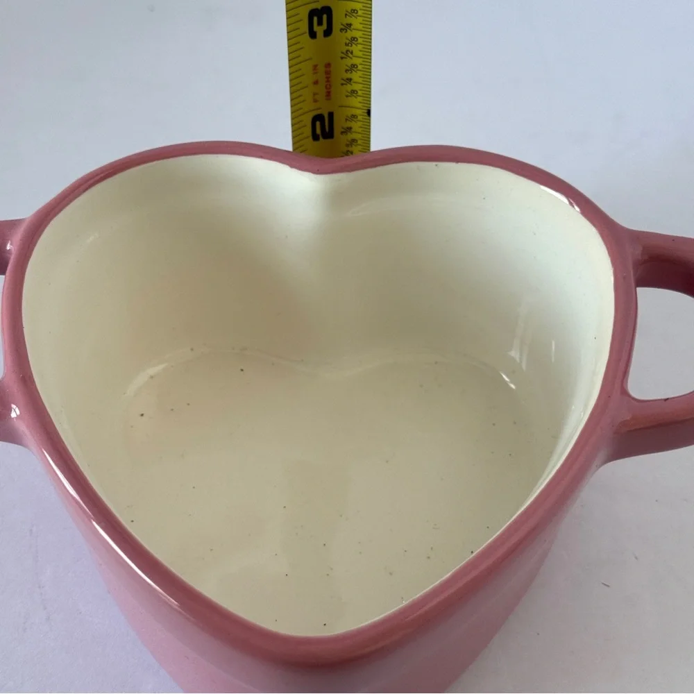 Martha Stewart Heart Cocottes Stoneware - Pink
